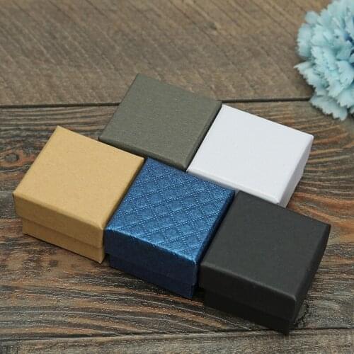 5x5x3cm Square Jewelry Organizer Box Engagement Ring for Earrings Necklace Bracelet Display Gift Box Wedding Party Favors Decor