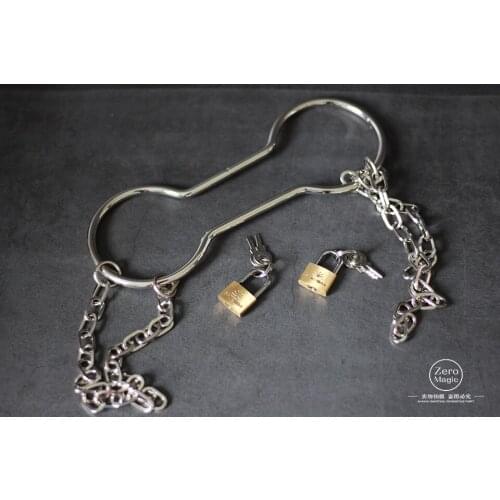 Chain Shackle Escape Handcuff Escape - Silver Color Stage Close-up Street Accessories Gimmick Comedy Mentalism Magic Tricks