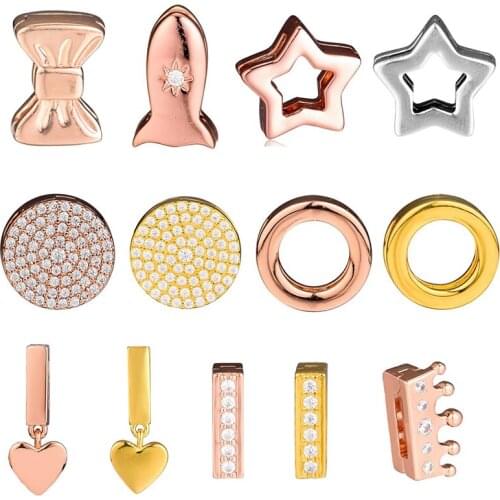 CKK Timeless Heart Clips Beads Charms 925 Sterling Silver Jewelry Bead Fits Pandora Reflexions Bracelet Necklace Kralen Perles