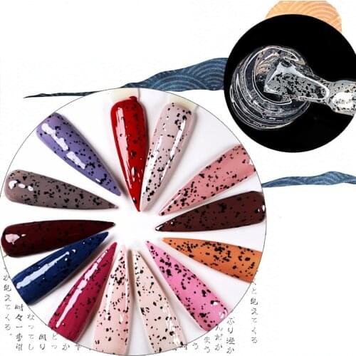 Egg Shell Glue Nail Gel Polish Semi Permanent Gel Varnish Base Top Coat UV LED Gel Varnish Soak Off Nail Art Gel Nail Polish