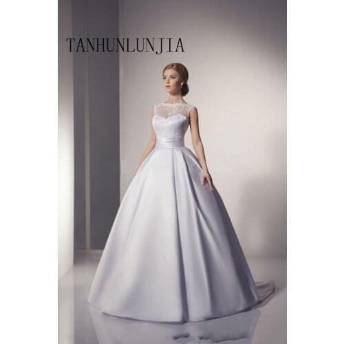 2021 Ivory Lace Wedding dress A Line Sweetheart Backless Long Bridal Gowns New Arrival Ball Gown Vestido