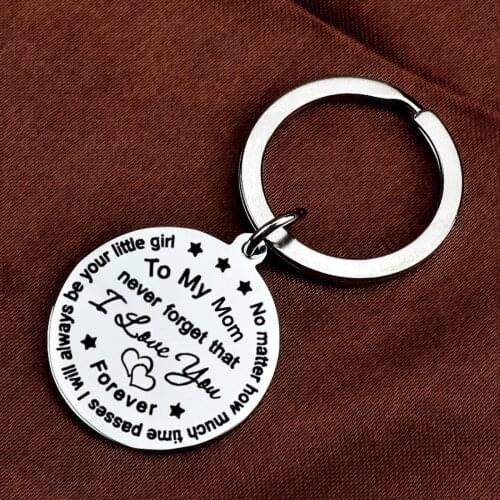Mom Gifts from Daughter Son To My Mom Keychain Mothers Day Birthday Thanksgiving Day Gifts for Mother
