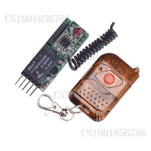 DC12V 1CH Mini Micro Receiver Transmitter 3A Press ON Release OFF Access Control System Magnetic Door Lock Remote Controller