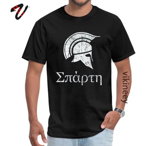 Men Brand Casual Tops T Shirt Round Neck Summer/Autumn 100% Georgia T Shirts Printed He-man Spartan Warrior T-shirts