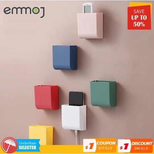 Wall-Mounted Storage Sundries Box Remote Control Storage Box Air Conditioning Remote Control TV Storage Box Phone Holder