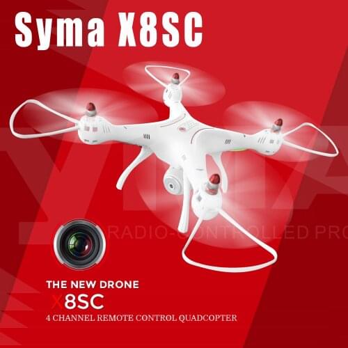 NEW Arrival Syma X8SC With 2MP HD Camera 2.4G 4CH 6Axis Altitude Hold Headless Mode RC Quadcopter RTF