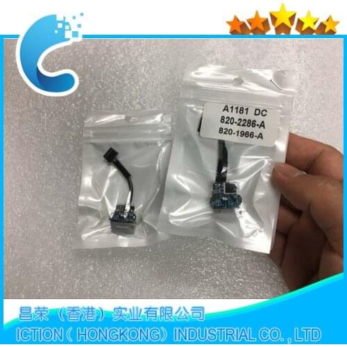 Original A1181 820-2286-A DC Jack Board for Apple MacBook A1181 13.3" DC-IN Power Jack Board DC Jack with Cable 2006-2009 Year