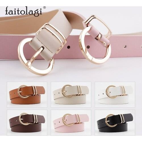 Designer Wild Female Belt Strap for Jeans Pants PU Leather Cowgirl Western Belt for Women Black Brown White Girls Waistband
