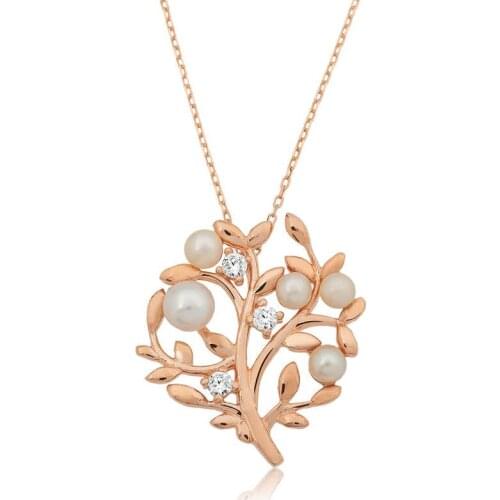 Silver Life Tree Lady Necklace