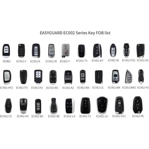 EASYGUARD smart key only works EASYGUARD EC002 SERIES smart entry car alarm system