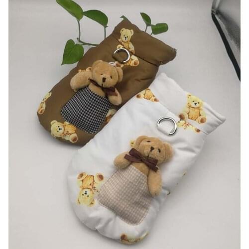 Winter Pet Coat Clothes Small Dog Suit Teddy VIP Outfit Cat Thicken Padded Jacket Pomeranian Dachshund Maltese Apparel Dropship