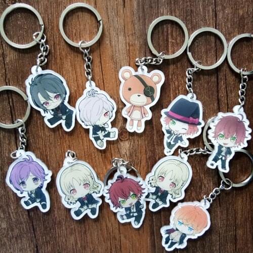1pc DIABOLIK LOVERS Komori Yui Ayato Kanato Laito Acrylic Keychain Pendant Keyring