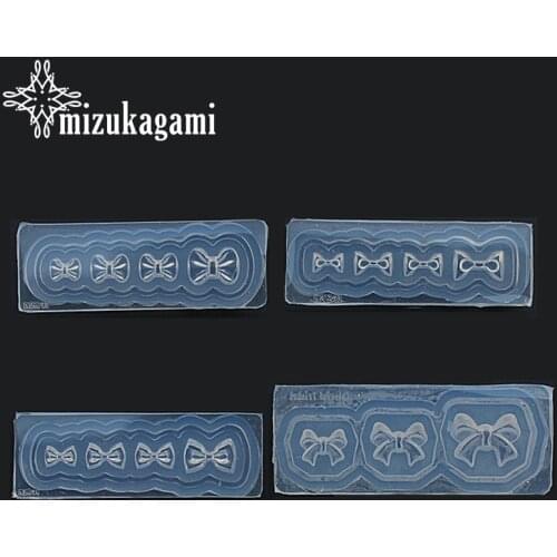 1pcs UV Resin Jewelry Liquid Silicone Mold Many Bowknot Resin Charms Molds For DIY Intersperse Decorate Making Molds