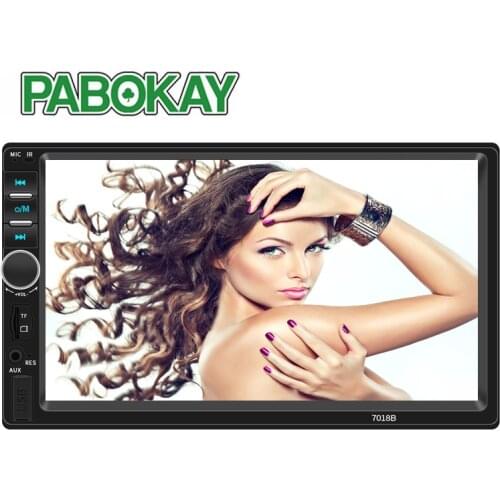 2 Double Din 7018B Car MP5 Player 7 Inch Touch Screen Auto MP4 Video Radio Remote Control Support Rear View Camera