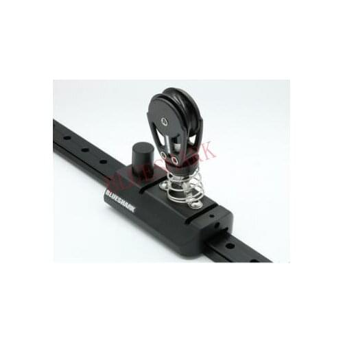 22mm Aluminum Traveler Track Car With Stand-Up Block Marine Sailboat Hardware 1595