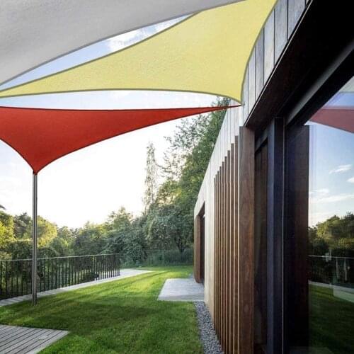 3m Durable Outdoor Waterproof Triangle Canopy Awning Practical Multi-functional Hiking Camping Patio Sun Shade Tent