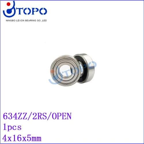 4*16*5mm Deep Groove Ball Bearings634 ZZ/2RS/OPEN