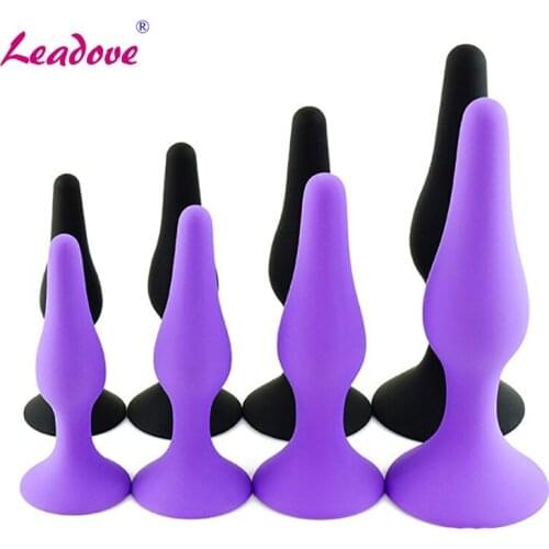 4Pcs/Set Butt Plug for Beginner Erotic Toys Silicone Anal Plug Adult Products Sex Toys for Men Women Prostate Massager GS0239