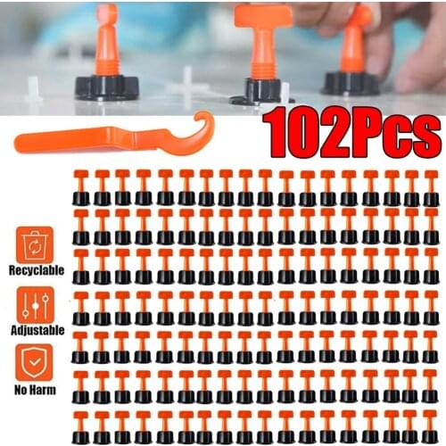 50/75/102Pcs Plastic Ceramic Leveler Tools T Shaped Leveling System For Tiles Reusable T Leveling Locator System Tile Spacers