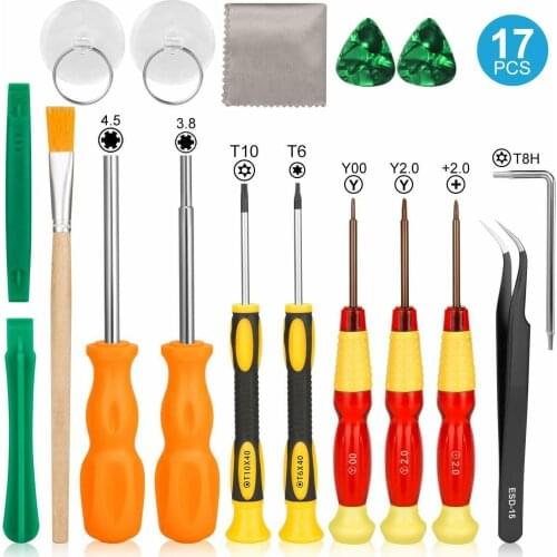 Bevigac 17/18 in 1 Professional Security Game Bit Repair Tools Screwdriver Kit Set for Nintendo Nintend Switch Accessories