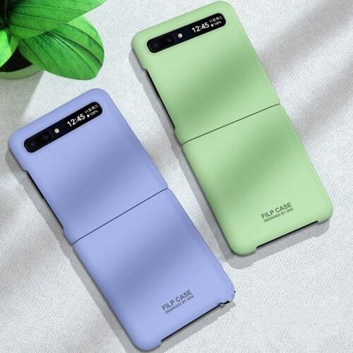 Matte Case for Samsung Galaxy Z Flip Case Fresh Candy Color Hard PC Shell Shockproof Protective Mobile Phone Case Cover