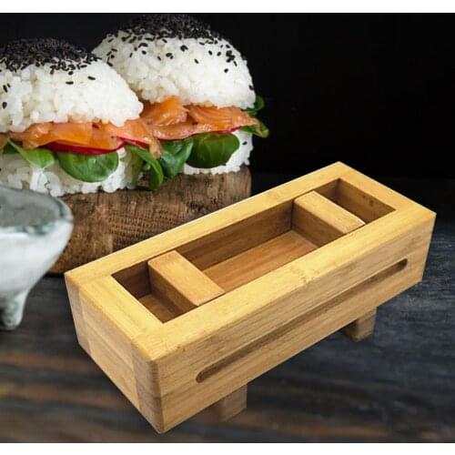 Sushi Mold Bamboo Wooden DIY Hand Pressing Mould Melal,euca Sushi Mold Japanese And Korean Cuisine Sushi Tool Sushi Press Box