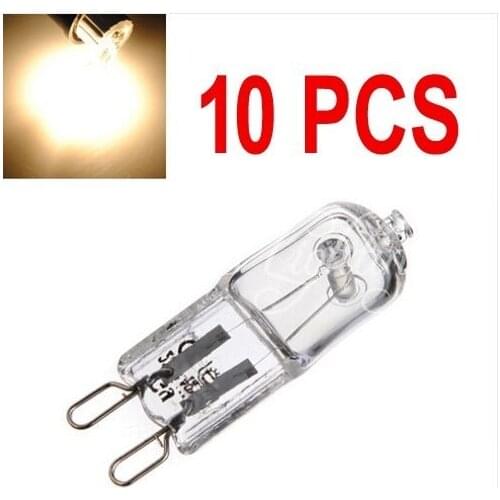 10pcs/lot G9 Halogen Warm White Tungsten ECO Light Bulbs Clear Frosted 220V 240V 20W 25W 40W Watts Dimmable for pendant light
