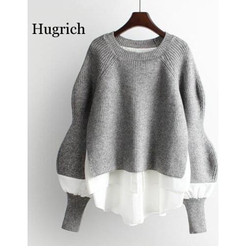 Женские вязаные пуловеры Hugrich China At AliExpress