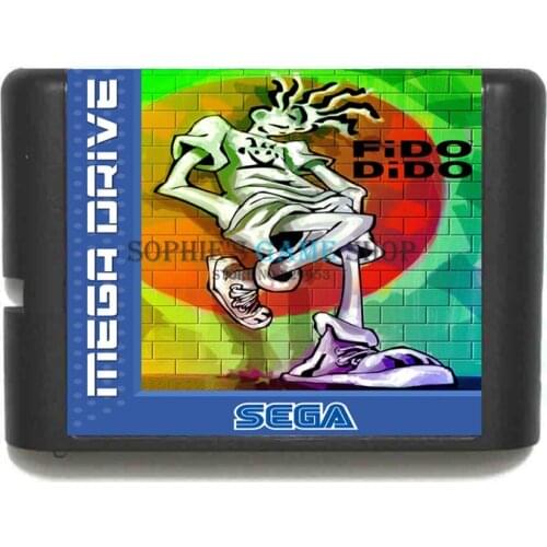 Fido Dido Game cartridge 16 bit Game card for MegaDrive / Genesis system Drop shipping