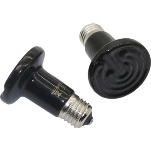 Pet Ceramic Heating Lamp E27 For Reptile Animals Heater Pet Far Infrared Ceramic Heating Lamp Heat Lamp 25W 50W 75W 100W 1 Pc