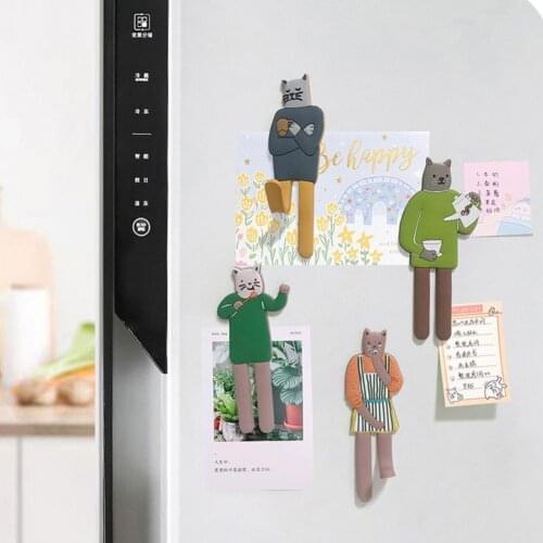 Creative Easy to Remove Decorative Cute Cat Magnetic Hooks for Home