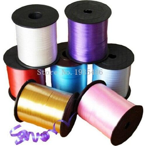 220m Balloons ribbons, red pink gold multiple Colour birthday party balloon belay wedding ribbon balloon special ribbons250yards