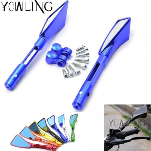 CNC Rear Mirrors Moto Motorcycle Motorbike Scooters Rearview Side Mirror Racer for Honda Suzuki SFV650 Aprilia 750 GT RSV4