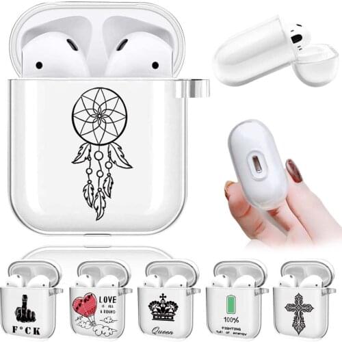 Soft Silicone Case for Apple AirPods 2 1 Clear Wireless Bluetooth Earphone Cover Charging Box Bags