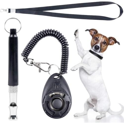 100Set Dog Training Whistle With Clicker Kit Adjustable Pitch Ultrasonic With Lanyard For Pet Recall Silent Control Wholesale K1