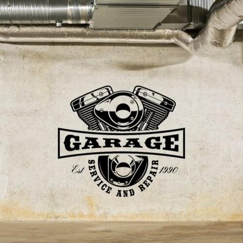 New Hot Car Service And Repair Wall Sticker Decal Car Service Auto Garage Wall Decoration A00368