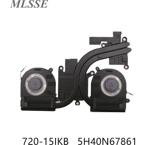 NEW Original For Lenovo Yoga 720-15IKB Laptop CPU GPU Cooling Fans Heatsink 5H40N67861 Full Tested Fast Shipping