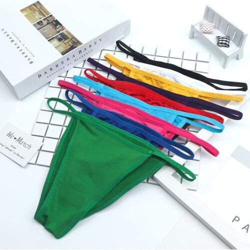 Colorful Soft Womens Sexy Panties Thongs G Strings Underwear Women Panty Briefs Bikini Hot