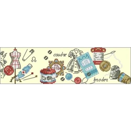 Paris fashion hand embroidery patterns Counted Cross Stitch 11CT 14CT DIY Chinese Cross Stitch Kits Embroidery Needlework Sets