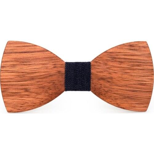 Simple Mens Suit Wood Bow Tie For Groom Wedding Party Men Formal Wear Business Cravat Bow tie