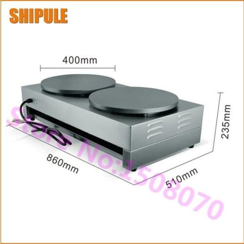 SHIPULE 2018 Gold Supplier 2-headed Commercial Crepe Maker Machine /Electric Pancake Maker Machine For Sale