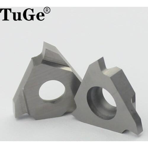 TuGe Lathe turning tools carbide inserts triangle cutting blade TGF32R for wood,Aluminum grooving 0.5mm 1mm 1.5mm 2mm 3mm