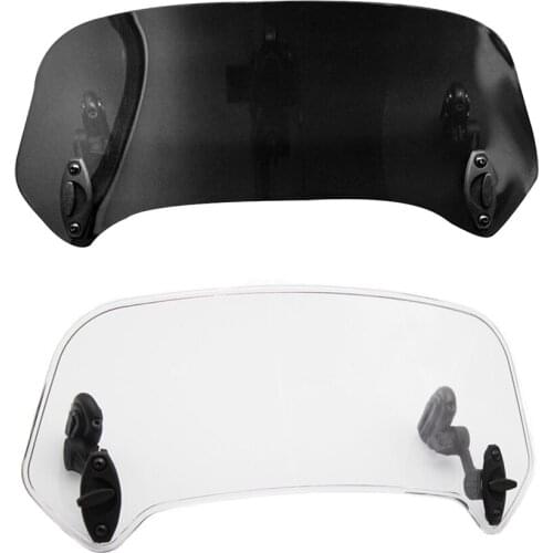 Universal Motorcycle Windshield Extension Adjustable Spoiler ClampOn Windscreen Deflector For BMW K.AWASAKI Y.AMAHA HONDA SUZUKI