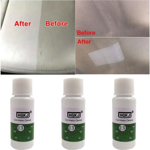 20ml/50ml Car Care Interior Leather Seat Sofa Polish Wax Panel Dashboard Cleaner for Fabric Plastic Vinyl Leather Surfaces