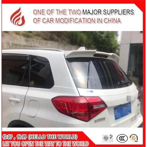 High quality Original design black white or primer unpainted color ABS rear wing roof spoiler for Vitara 2016 2017 2018