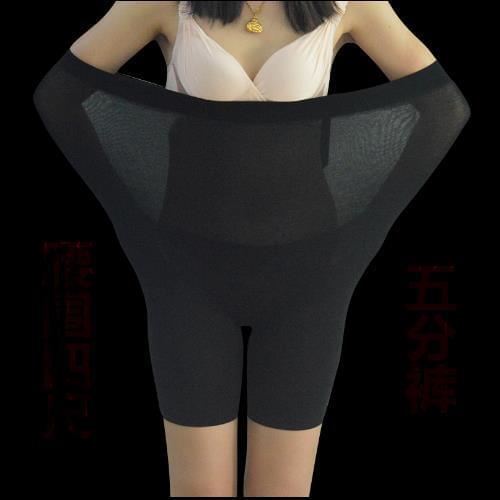 Clobee Women Leggings 2020 Summer High Waist Skinny Women Thin Leggings Sexy Office Ladies Wear Knee-length Black Leggings J493