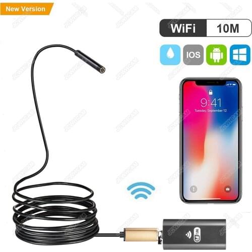 Golden 1M 2M 5M 2MP 720P USB Endoscope Camera HD IP67 Tube Endoscope Wireless Wifi Borescope Video Inspection for Android/iOS