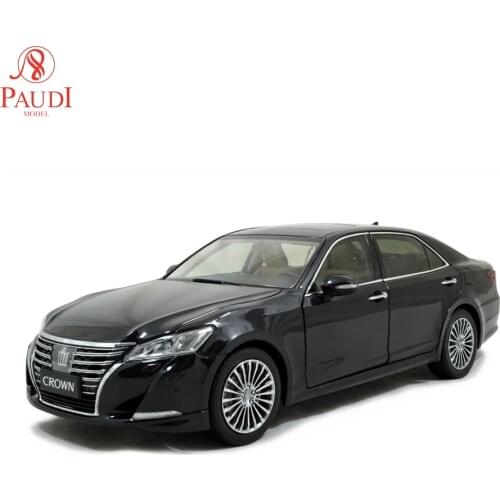 1/18 1:18 1 18 Scale Toyota Crown 2015 Black Static Simulation Diecast Alloy Miniature Model Car Gifts Collections
