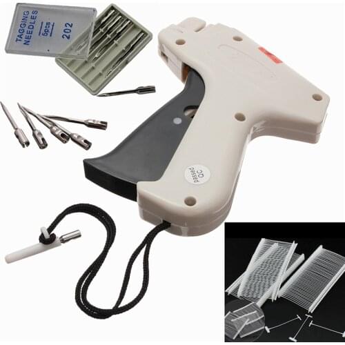 1Set Clothes Garment Price Label Tagging Tag Tools Machine+1000 Barbs+5 Steel Needles