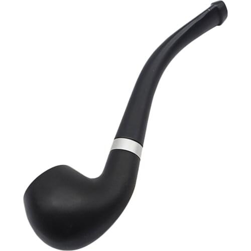 1Pc Black Bakelite Cigarette High Quality Portable Unique Environmental Protection Smoke Pipe